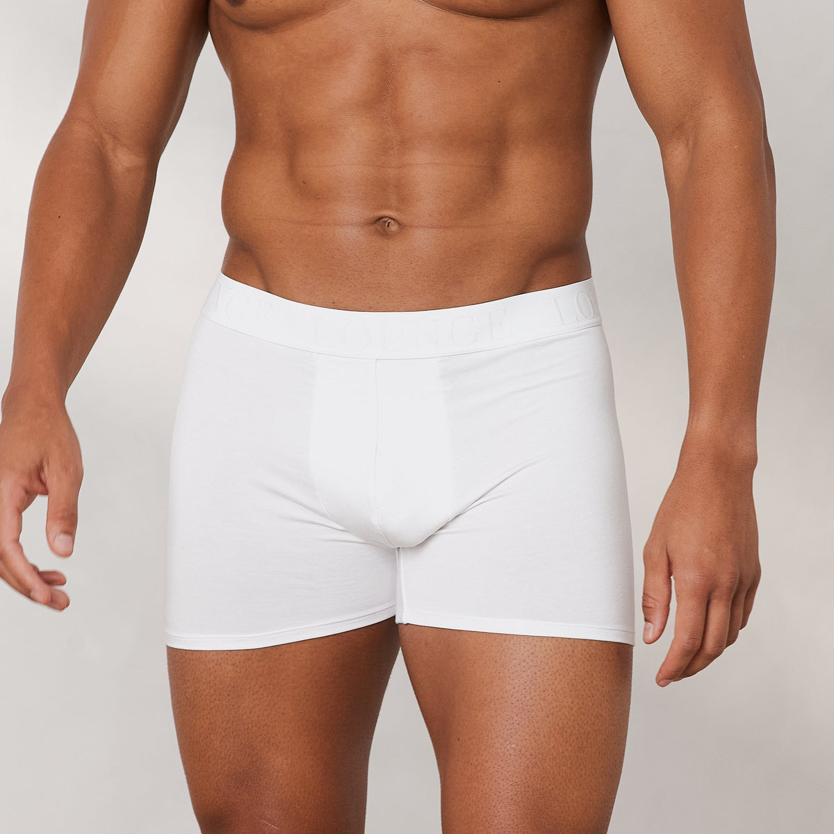 Lounge Men's Luxe Boxers (3 Pack) - White