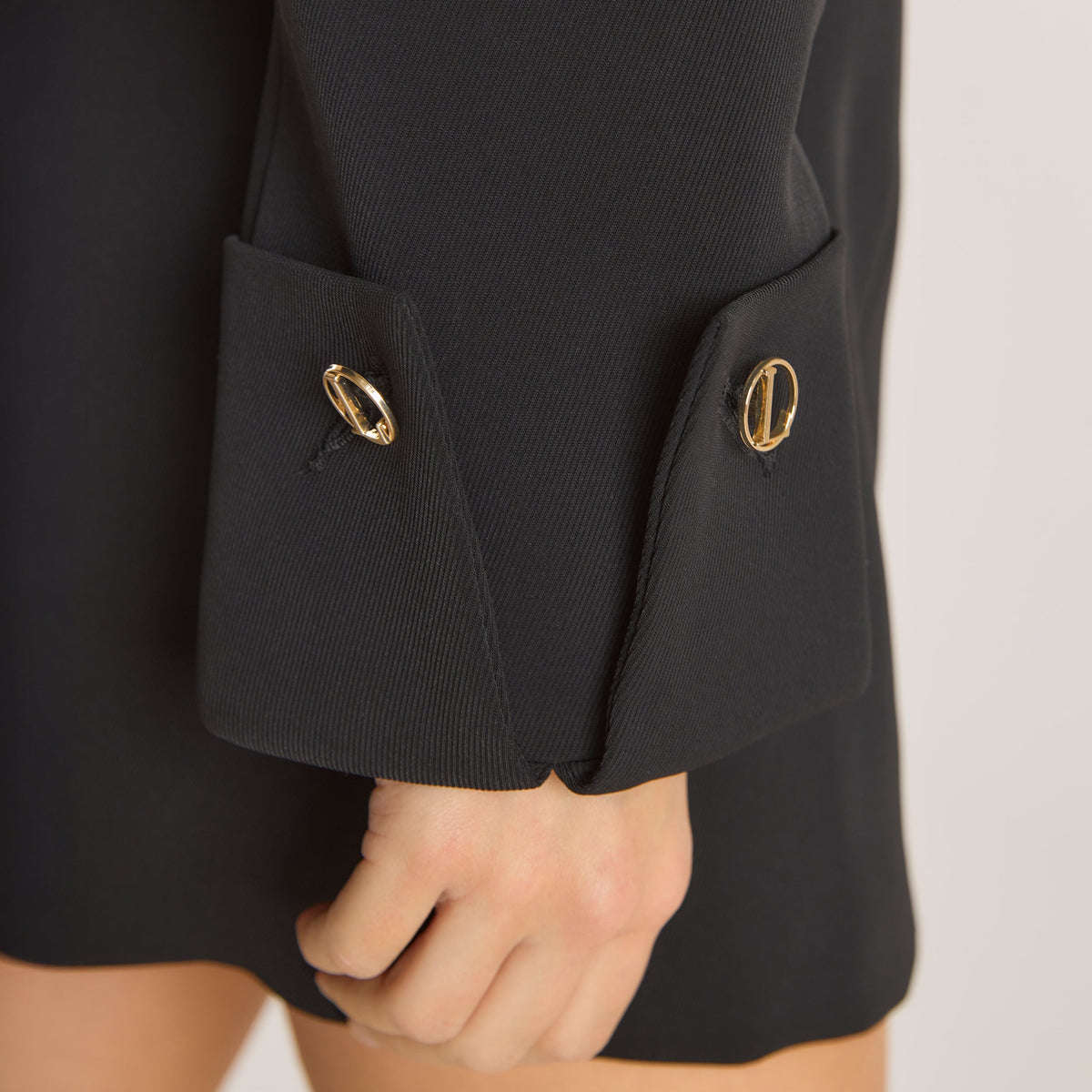 Lounge Structured Dress - Black