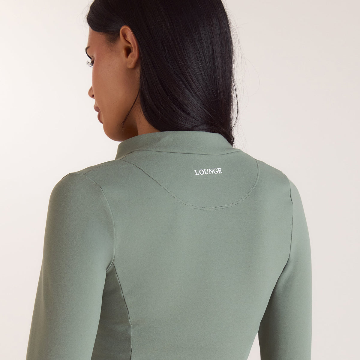 Lounge ContourSoft™ Cinch Zip-Up Jacket - Sage Green