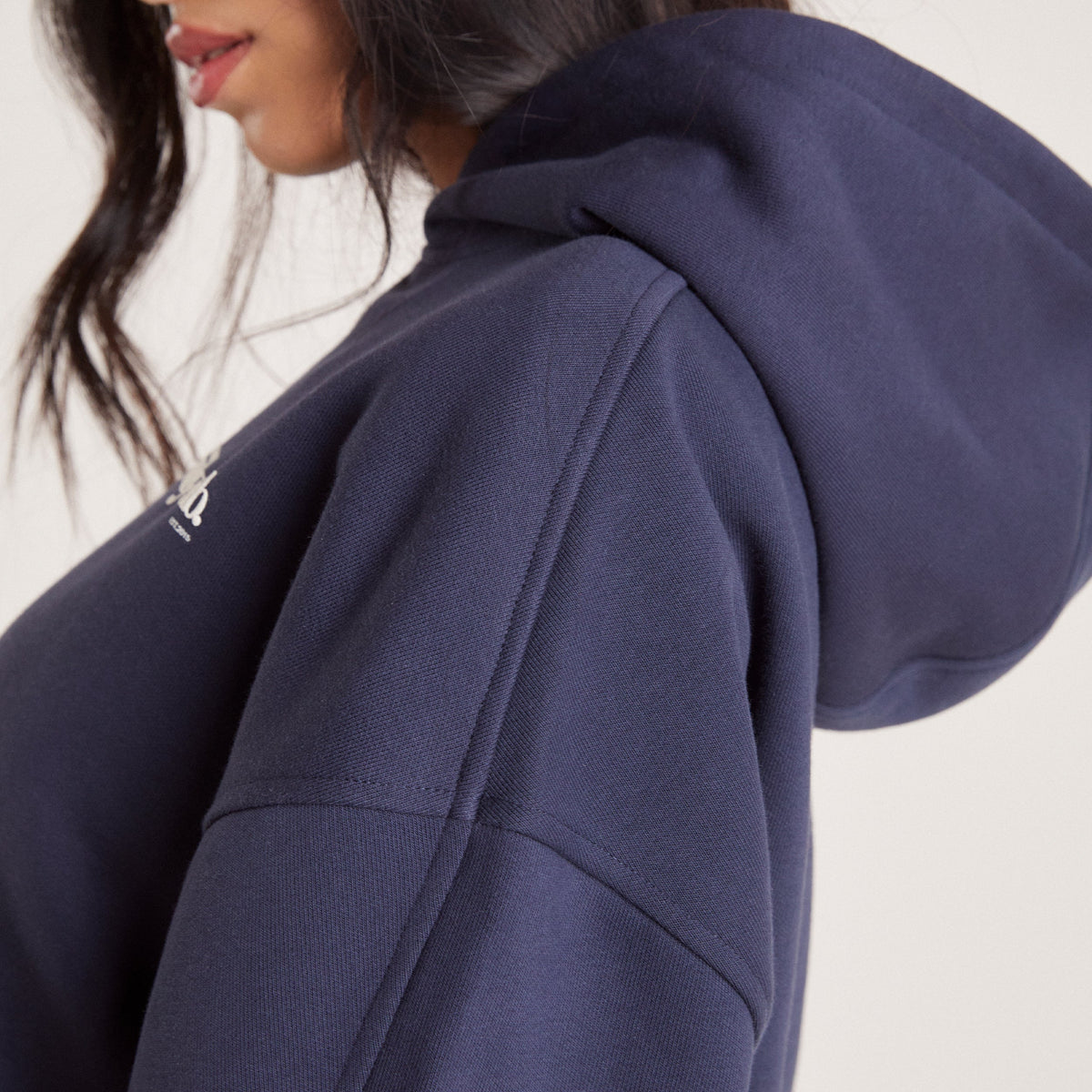 Lounge Boxy Hoodie - Ink Blue
