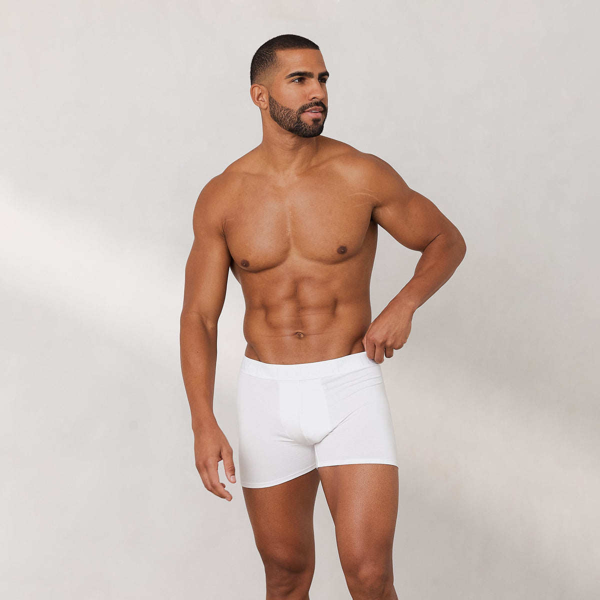 Lounge Men's Luxe Boxers (3 Pack) - White