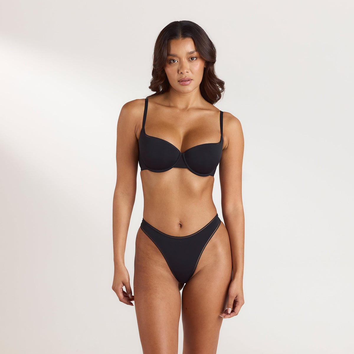 Lounge Comfort Balconette Bra - Black