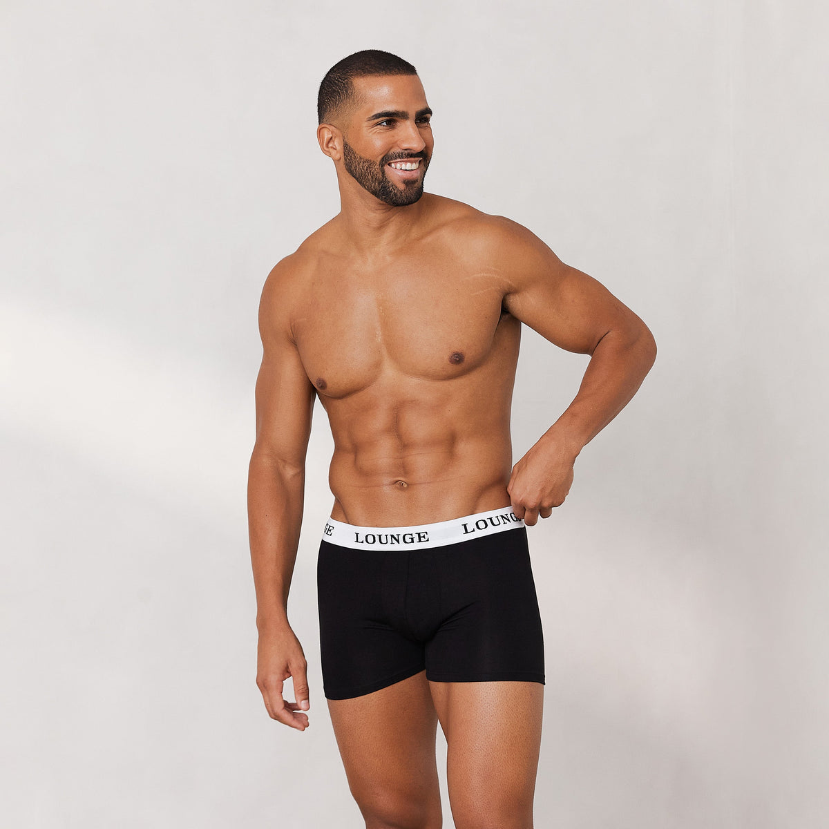 Lounge Men's Everyday Boxers (3 Pack) - Black