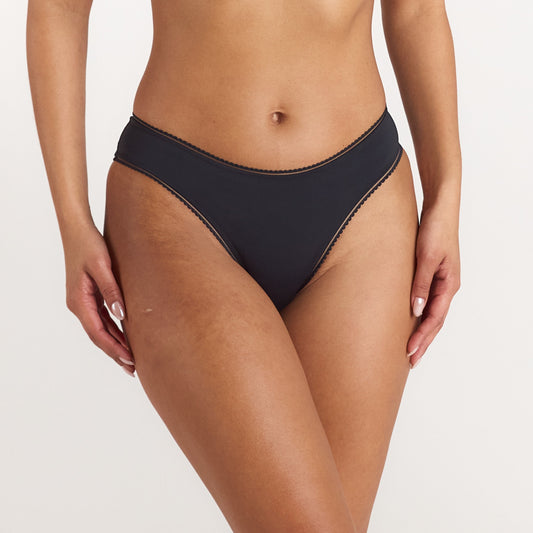 Lounge Comfort Brazilian Briefs - Black