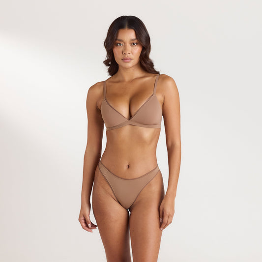 Lounge Comfort Triangle Bralette - Hazel