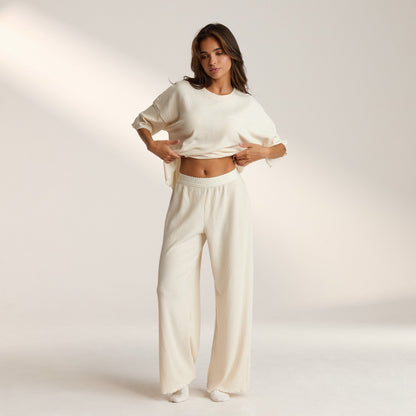 Lounge Soft Waffle Pajama Pants - Cream