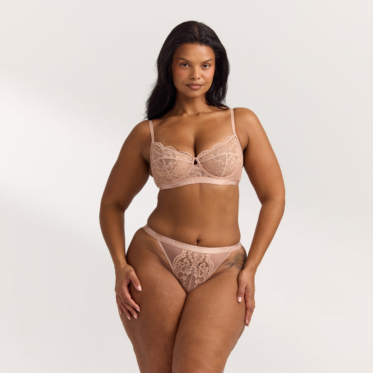 Lounge Blossom Balcony Bra - Dusty Rose