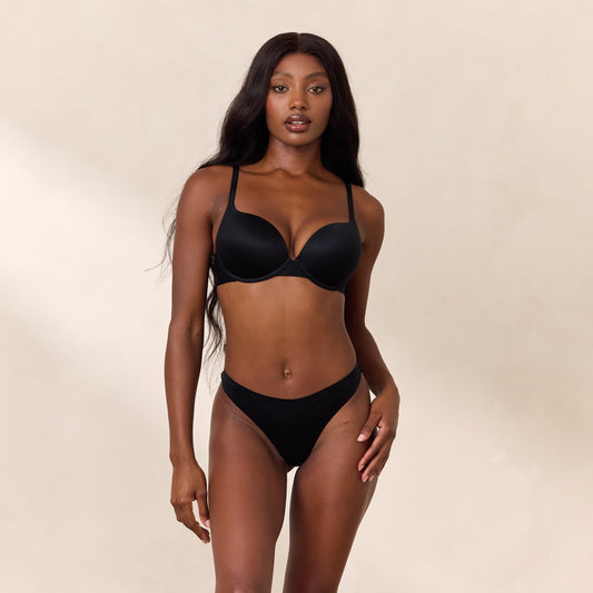 Lounge Everyday High Push-Up Bra - Black