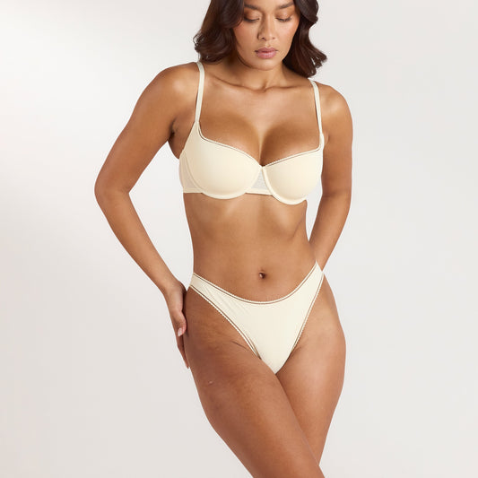 Lounge Comfort Balconette Bra - Latte