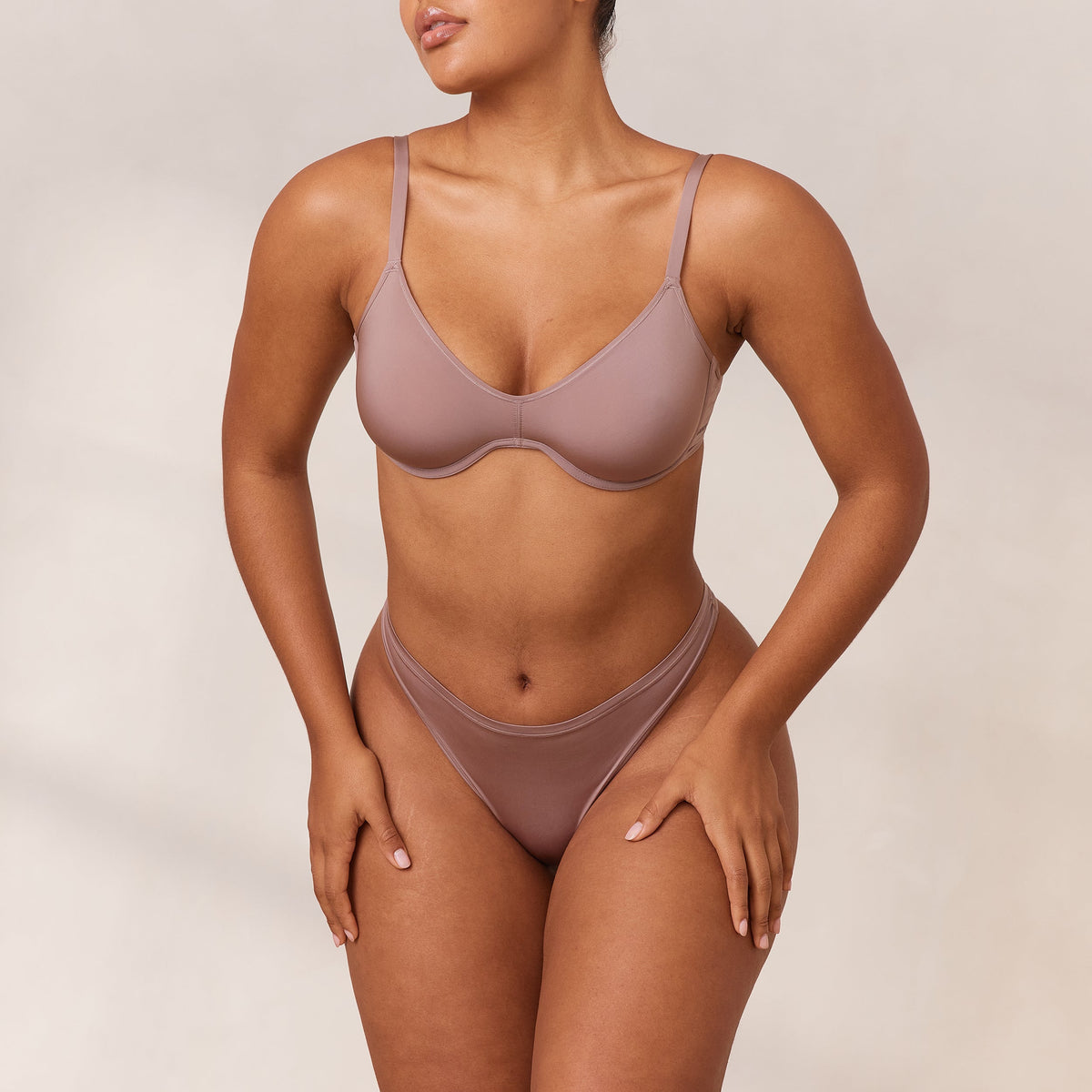 Lounge Barely There Plunge Bra - Mauve