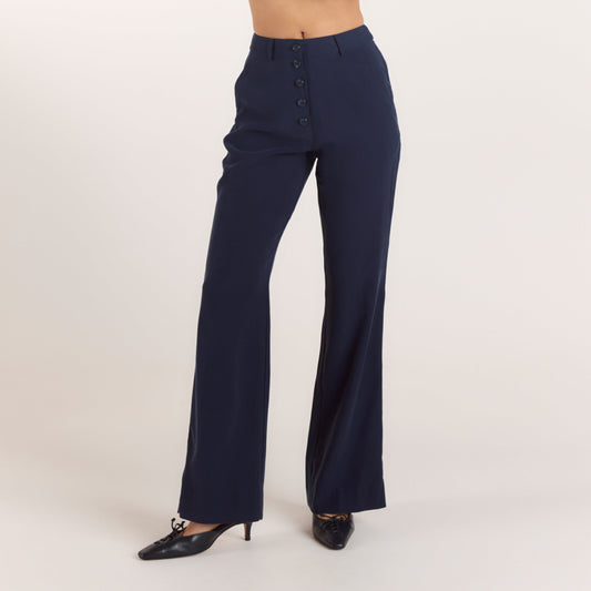 Lounge 90s Straight-Leg Pants - Navy