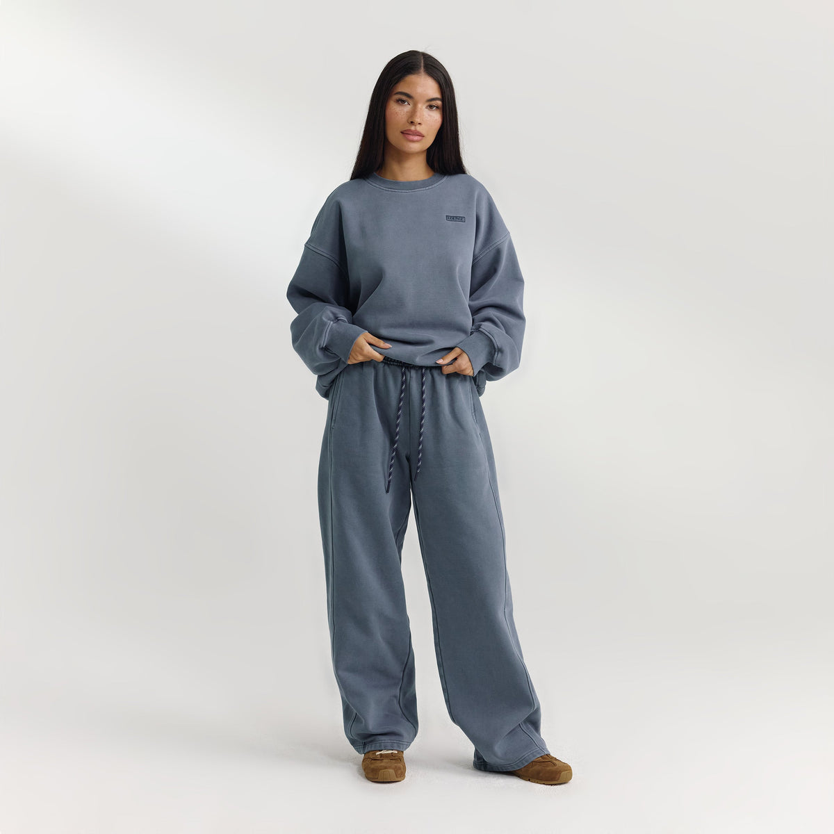 Lounge Oversized Sweater - Washed Blue