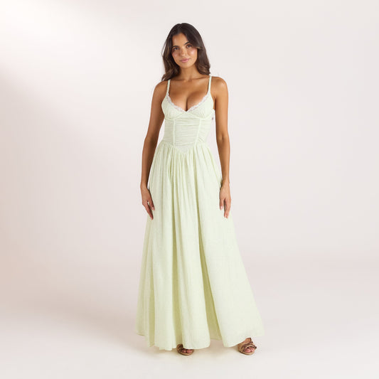 Lounge Wired Plunge Maxi Dress - Cream Floral
