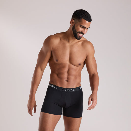 Lounge Men's Everyday Boxers (3-Pack) - All Black