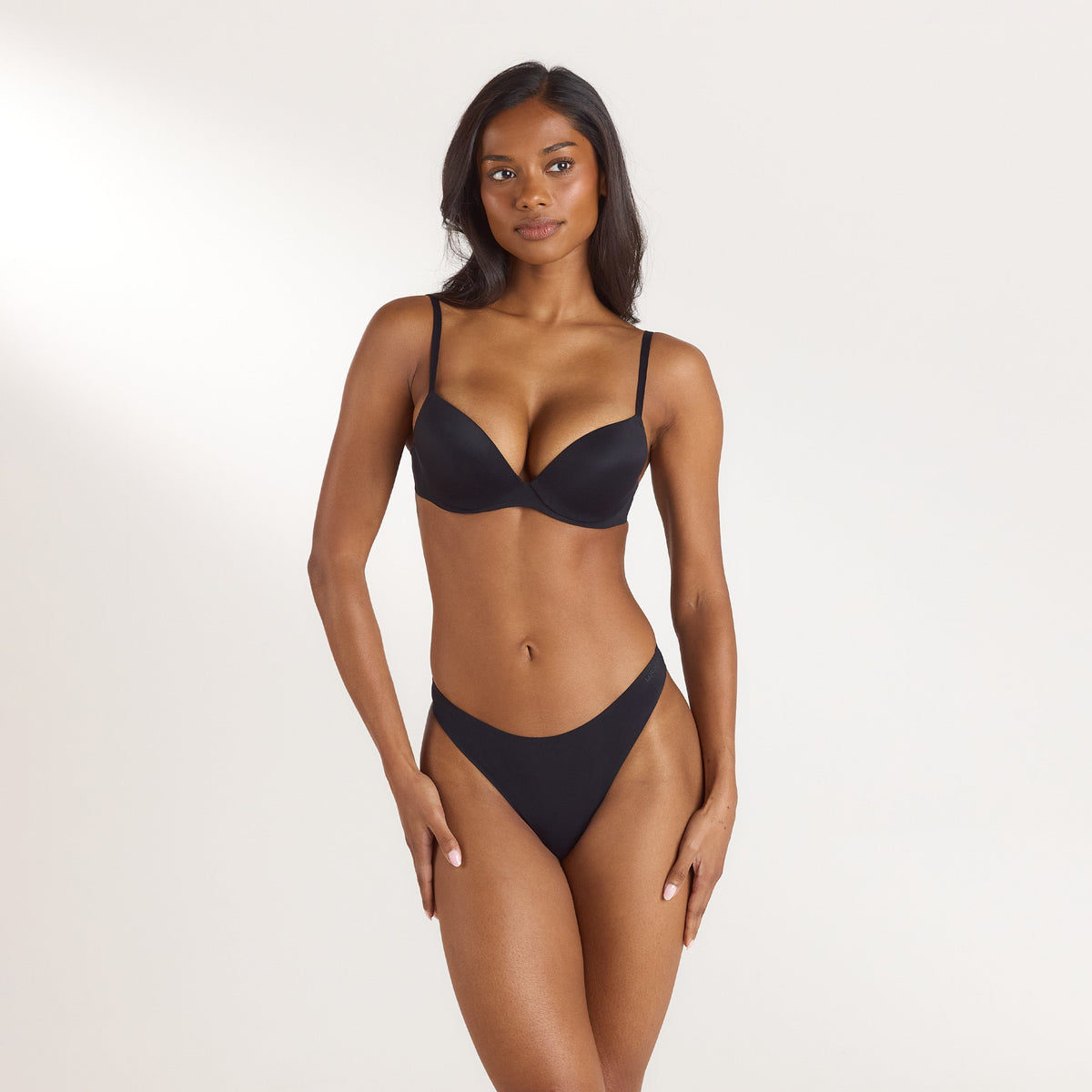Lounge PillowSoft™ High Push-Up Bra - Black