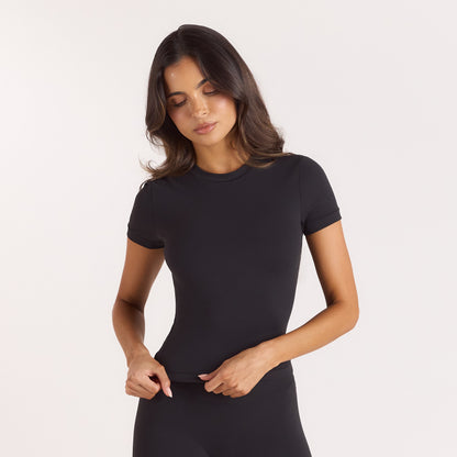 Lounge ContourSoft™ Short Sleeve T-Shirt - Black