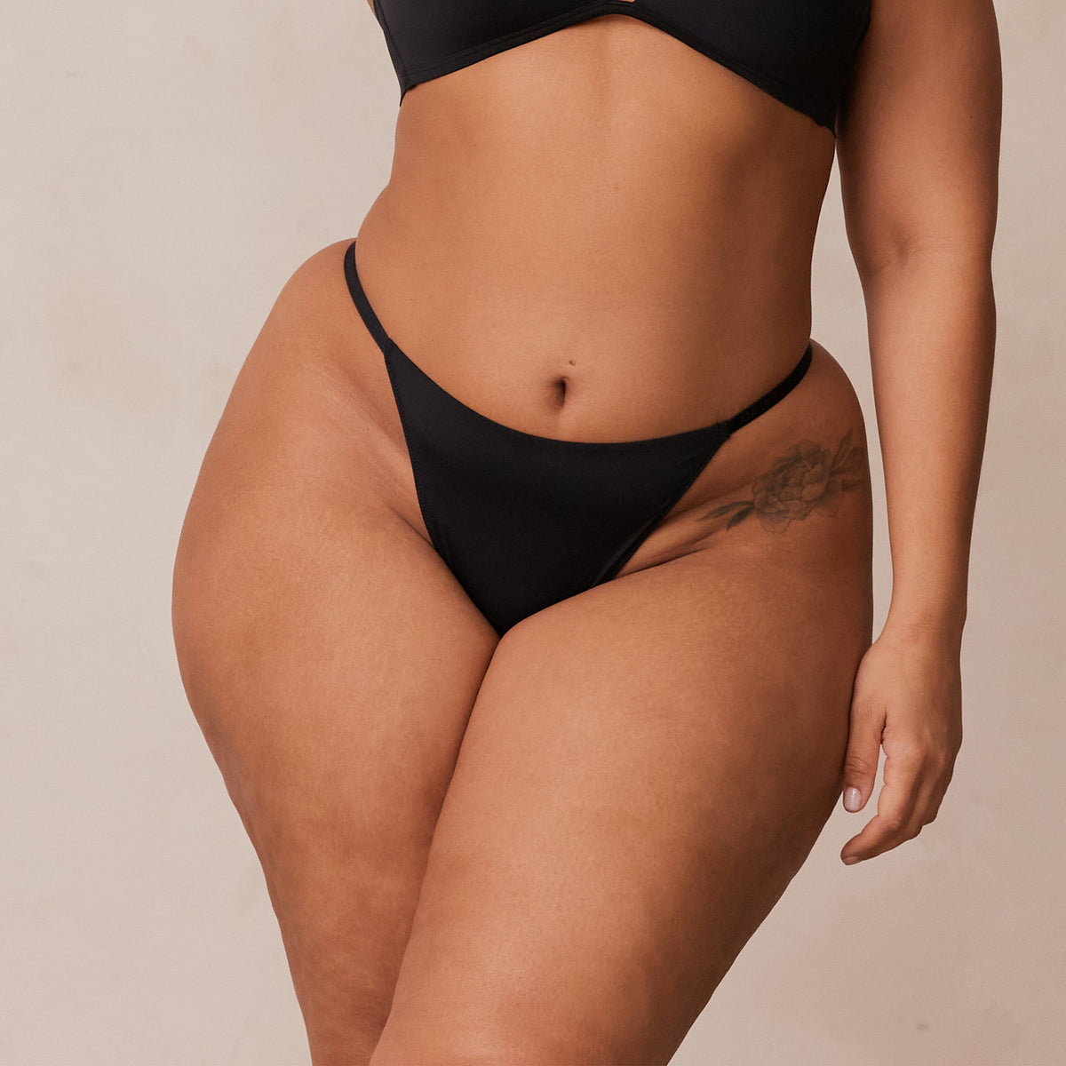Lounge Light Thong - Black