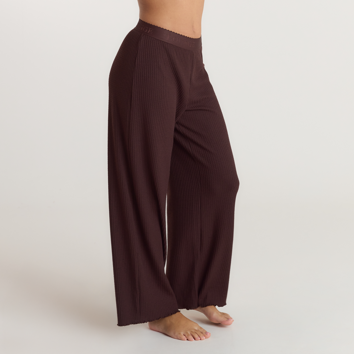 Lounge Soft Waffle Pajama Bottoms - Dark Chocolate