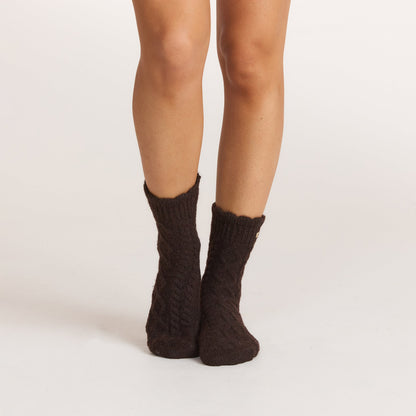 Lounge Cable-Knit Cosy Socks - Multi