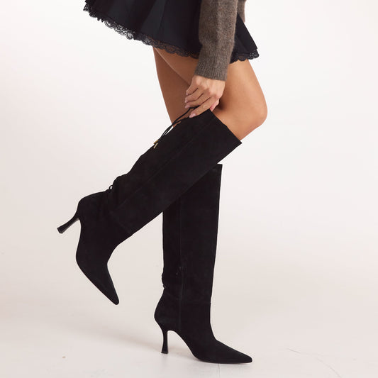 Lounge Electra Knee-High Boots - Black