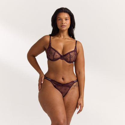 Lounge Reveal Balcony Bra - Fig