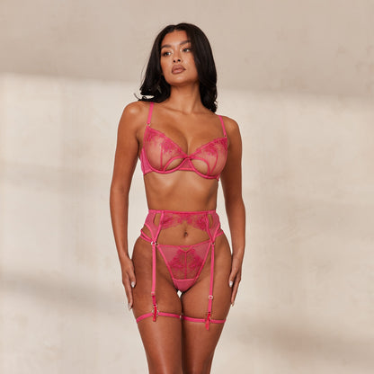 Lounge Florence Intimates Bra (Set) - Hot Pink