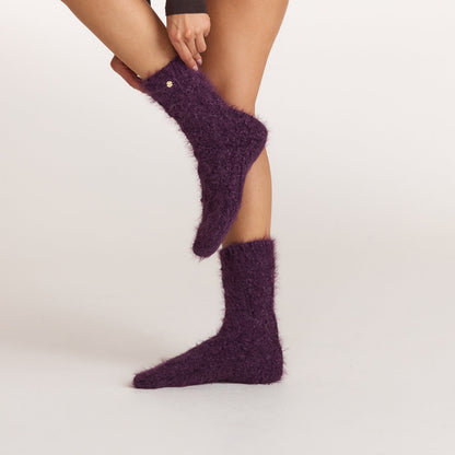 Lounge Fluffy Chenille Cable-Knit Socks - Multi