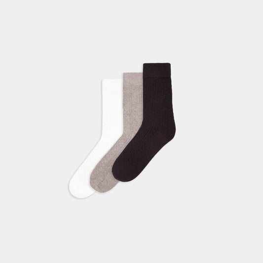 Lounge Pointelle Socks (3-Pack) - Multi