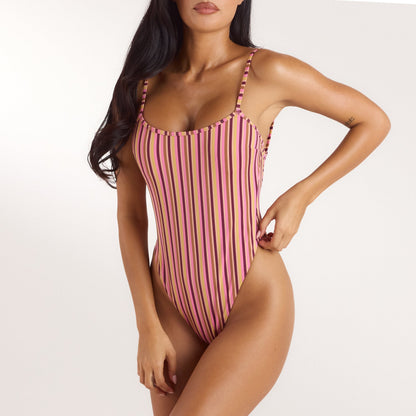 Lounge Sunstripe Swimsuit - Retro Stripe