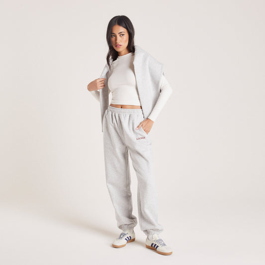 Lounge Cuffed Sweatpants - Grey Marl