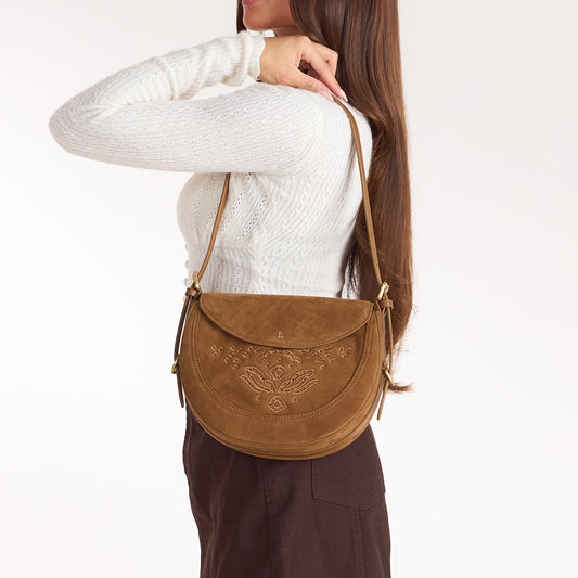 Lounge Talia Saddle Bag - Brown