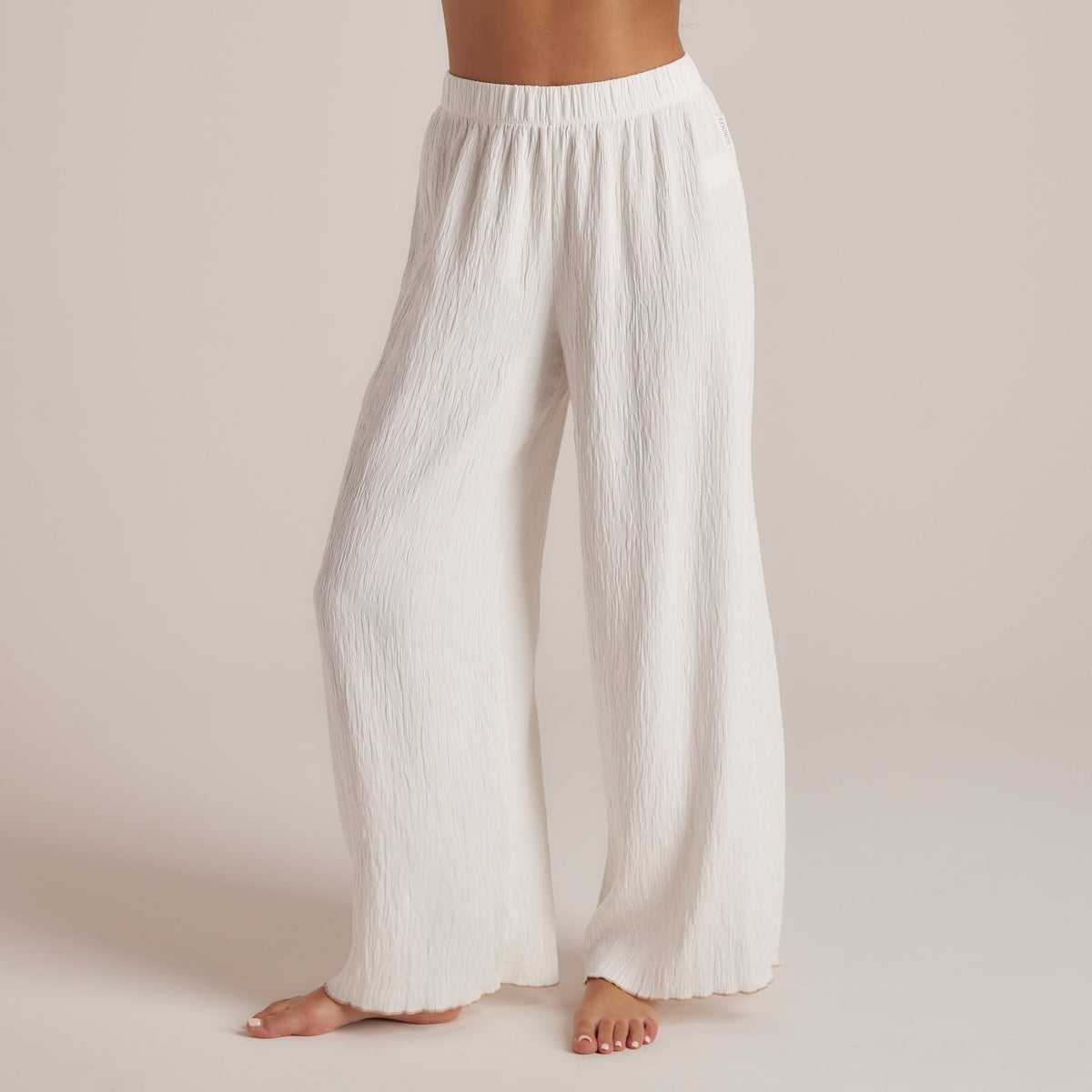 Lounge Crinkle Pajama Pants - White