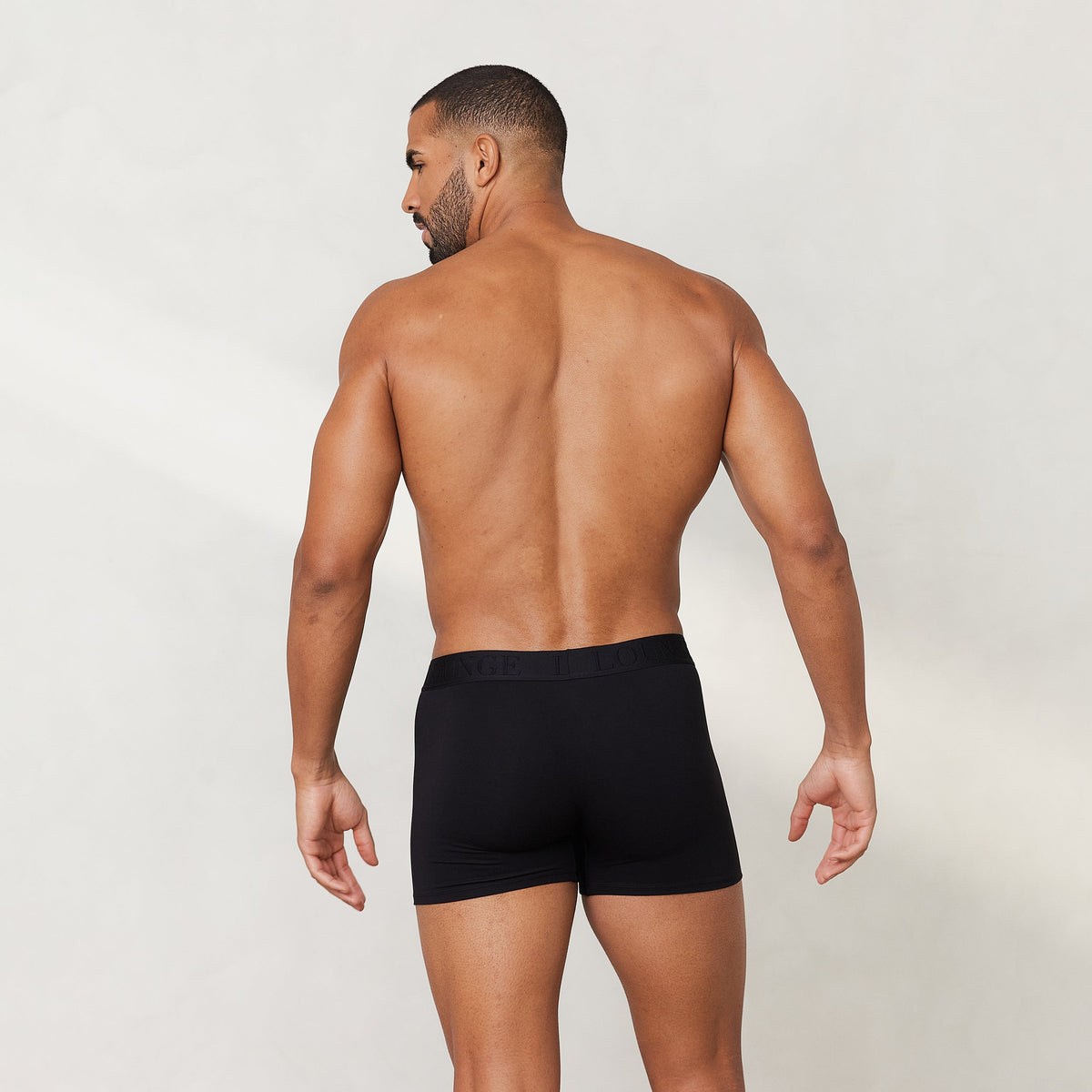 Lounge Men's Luxe Boxers (3 Pack) - Black