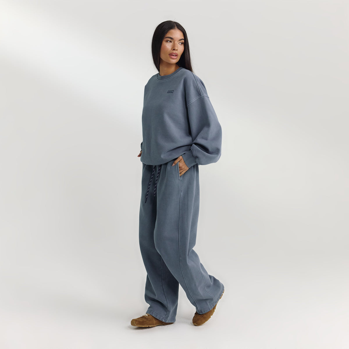 Lounge Oversized Sweater - Washed Blue