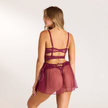 Lounge Angelica Intimates Babydoll (Set) - Berry