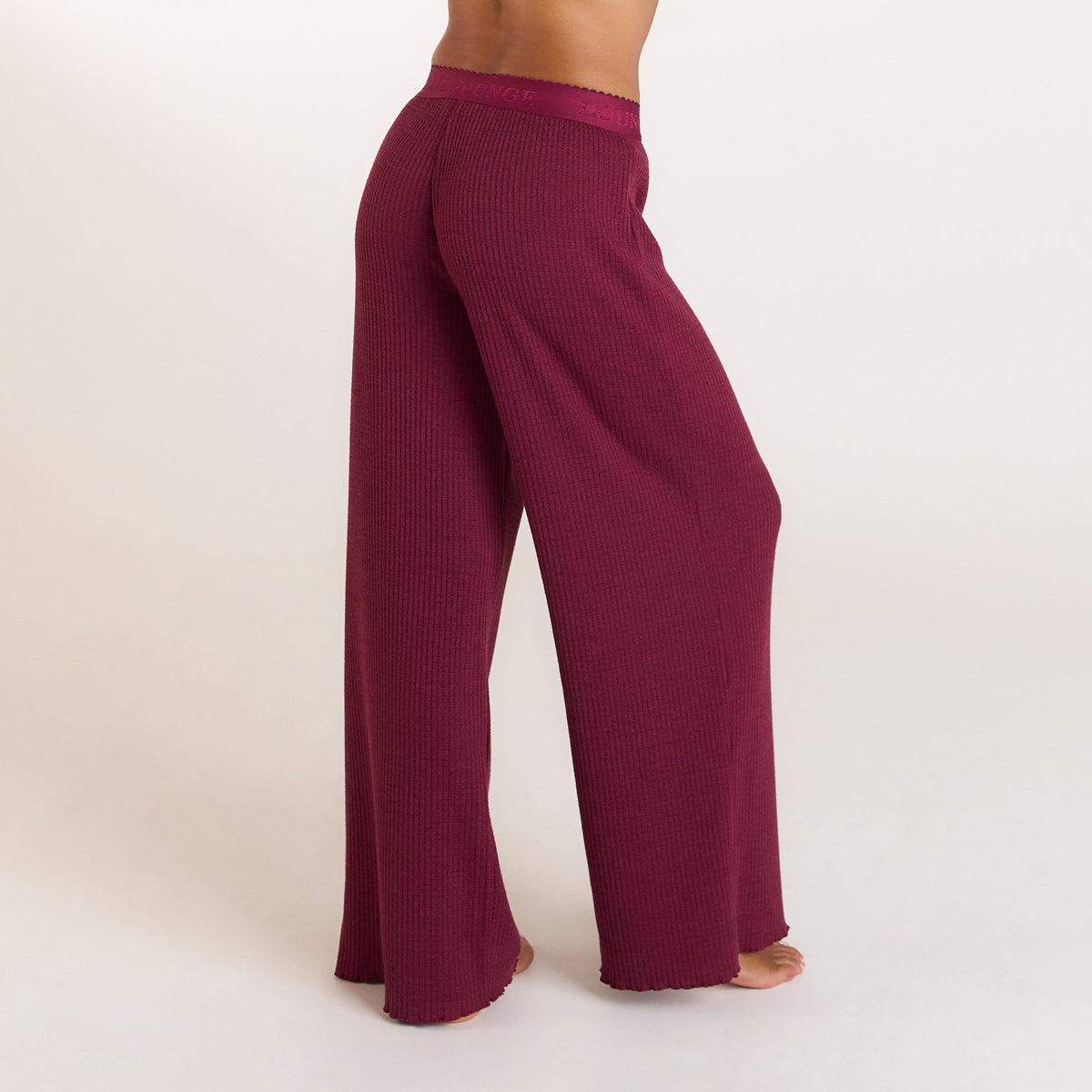 Lounge Soft Waffle Pajama Pants - Berry