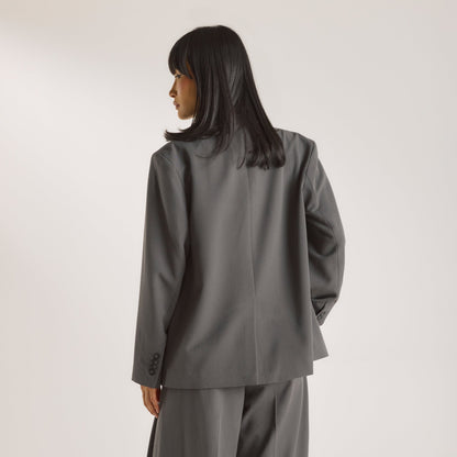 Lounge Oversized Blazer - Charcoal