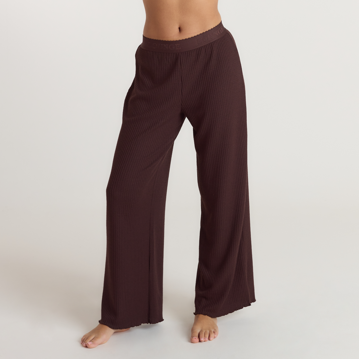 Lounge Soft Waffle Pajama Bottoms - Dark Chocolate