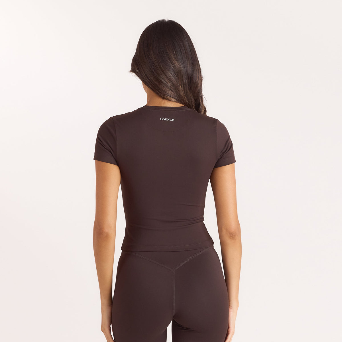 Lounge Classic Fitted Top - Coffee Bean