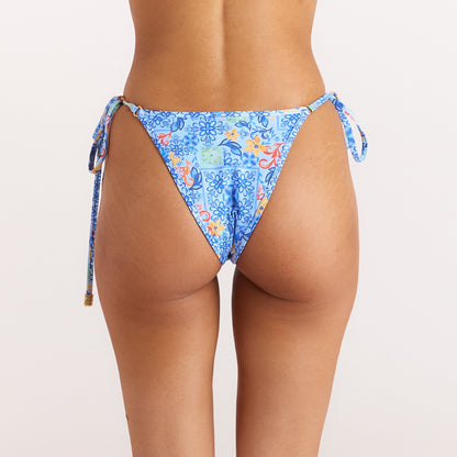 Lounge Mosaic Brazilian Bikini Briefs - Blue Print
