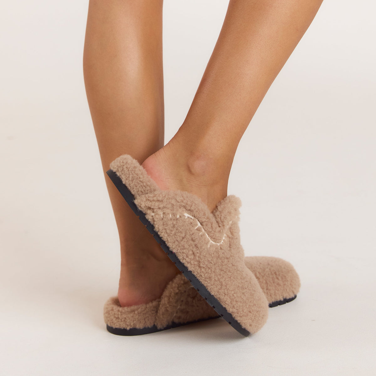 Lounge Anya Mule Slippers - Mink