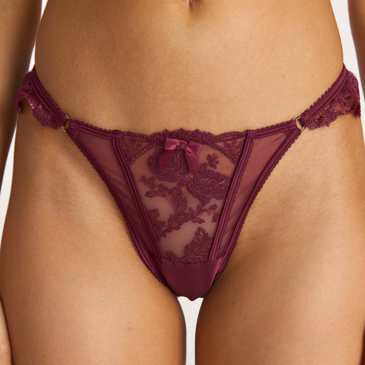 Lounge Tease G-String - Pomegranate
