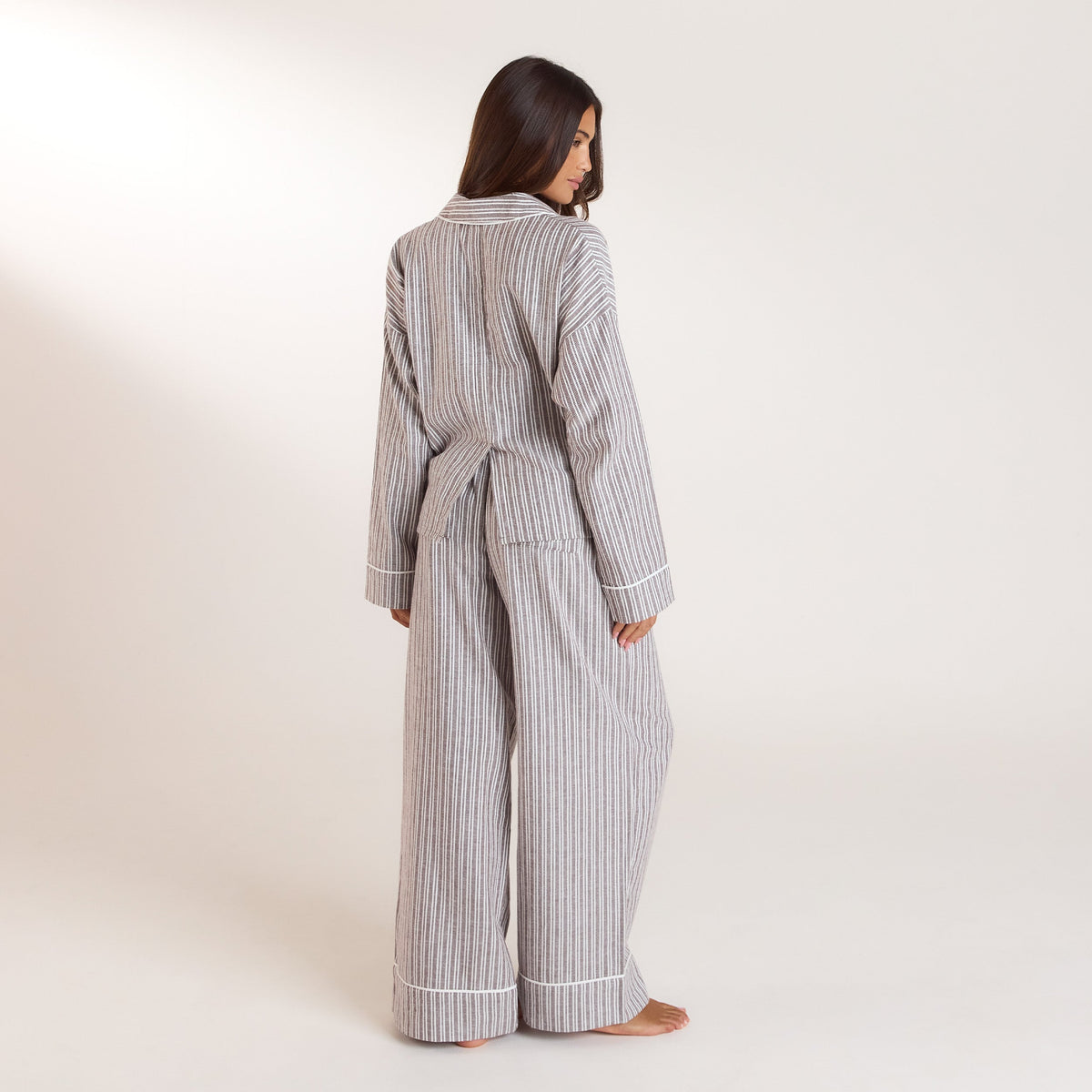 Lounge Stripe Pajama Pants - Chocolate