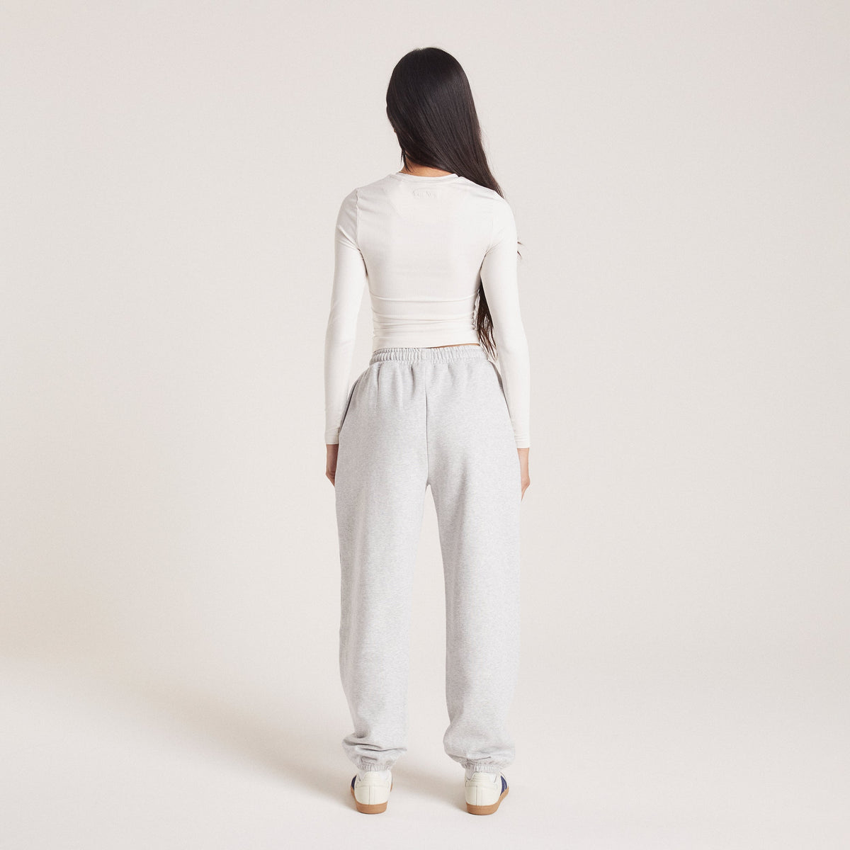 Lounge Cuffed Sweatpants - Grey Marl