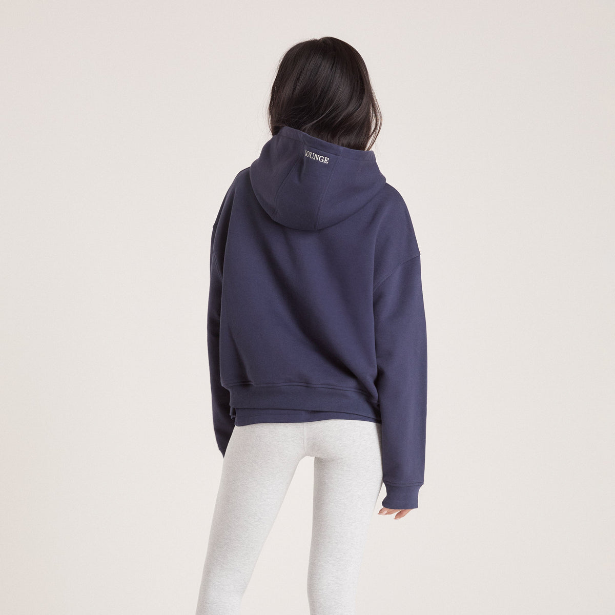 Lounge Boxy Hoodie - Ink Blue