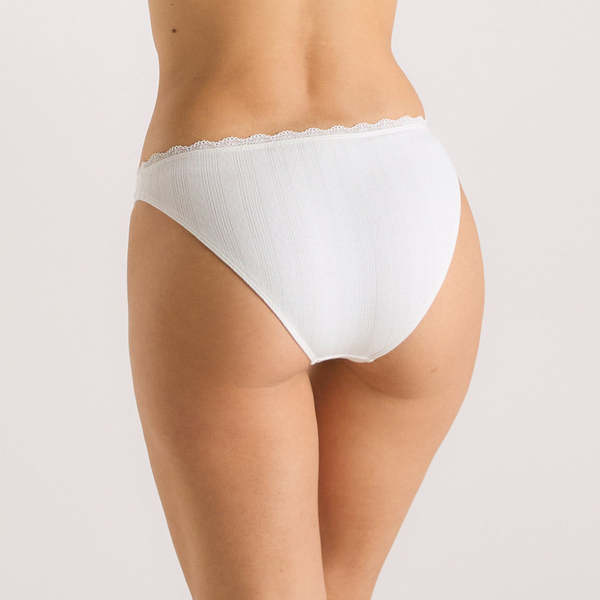 Lounge Pointelle Briefs - Cream