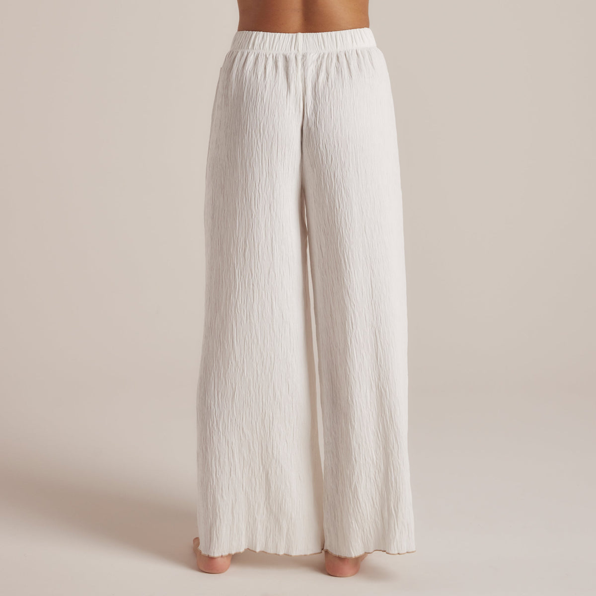 Lounge Crinkle Pajama Pants - White