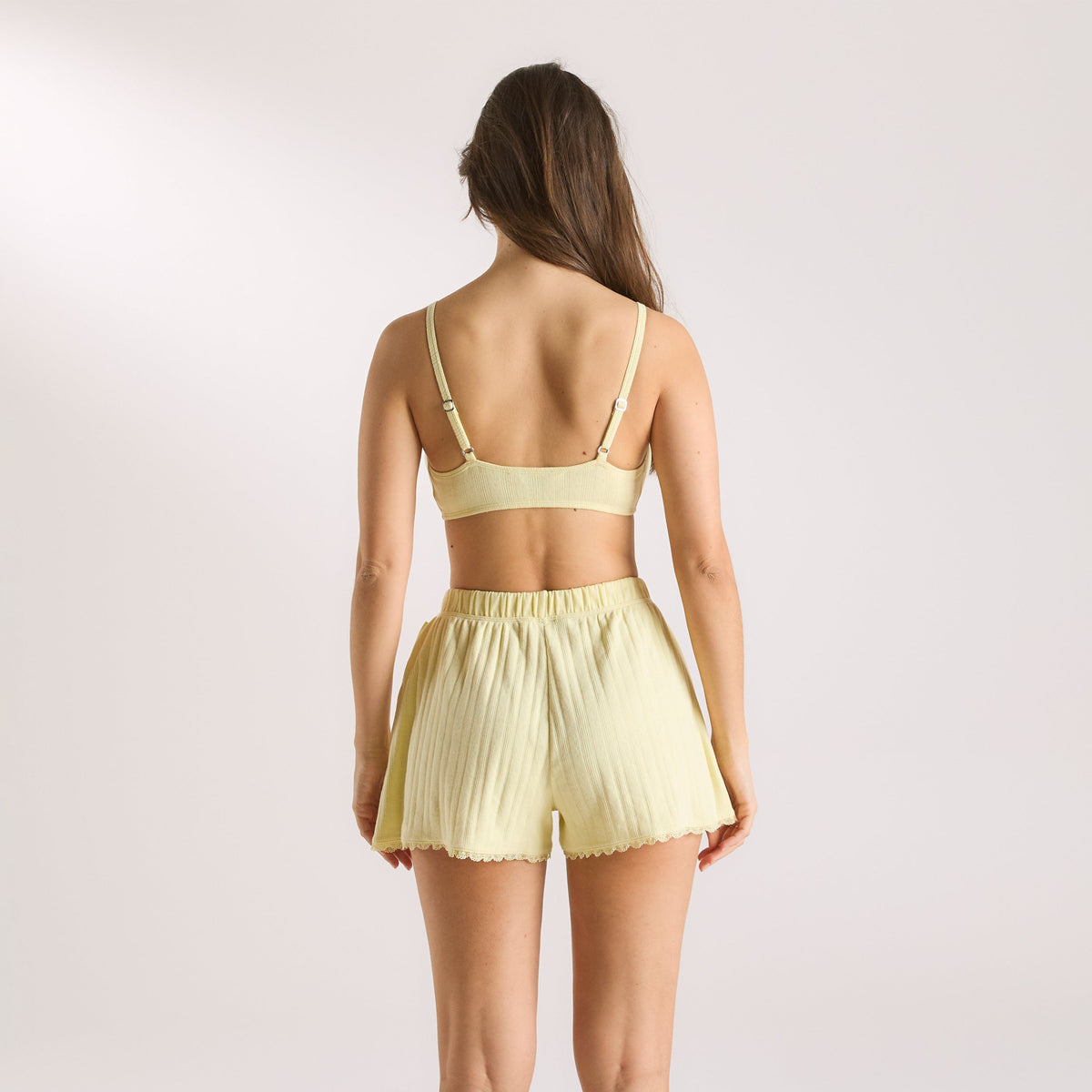 Lounge Pointelle Bralette - Buttercup Yellow