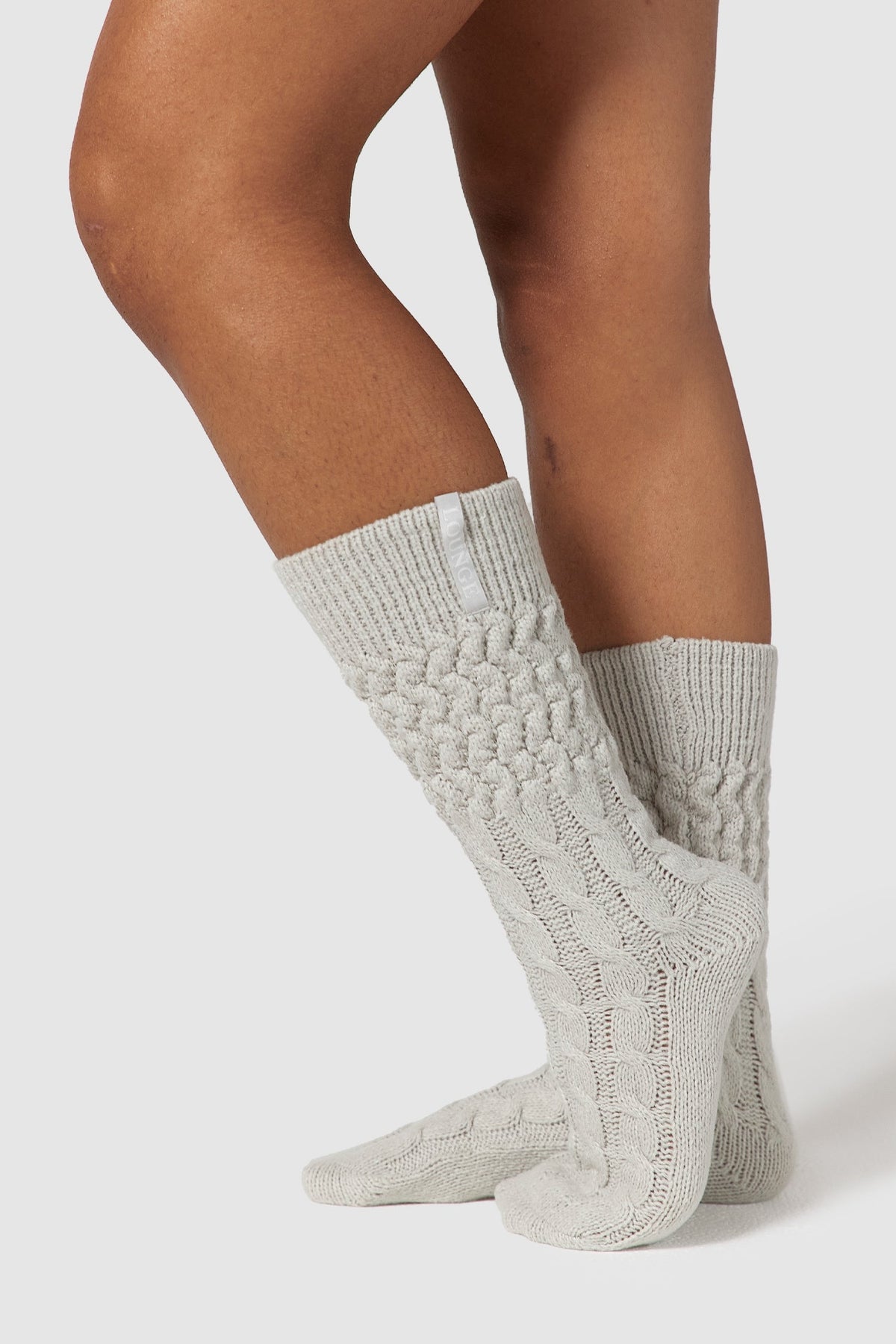 Lounge Snug Knitted Socks - Frost
