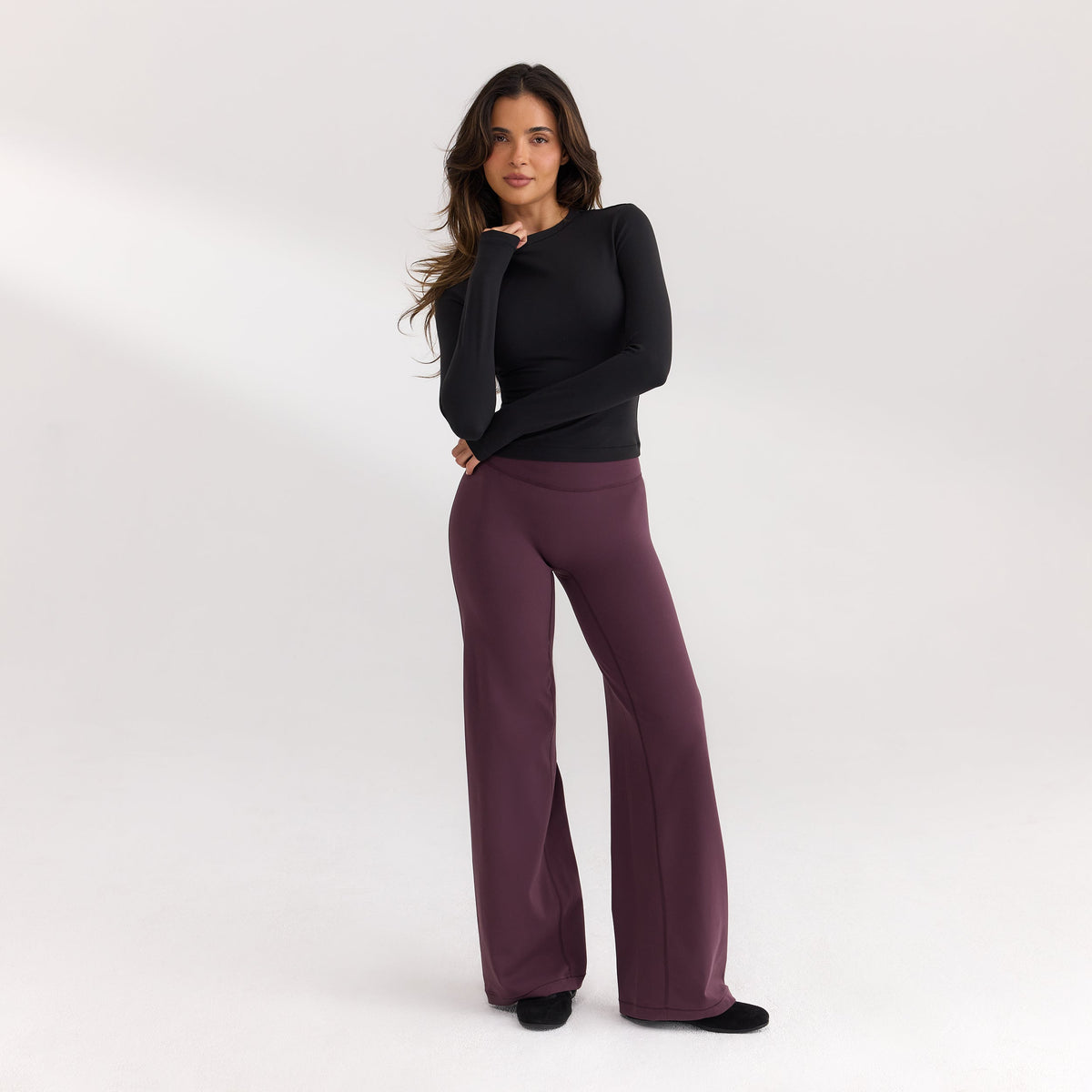 Lounge ContourSoft™ Long-Sleeve Top - Black